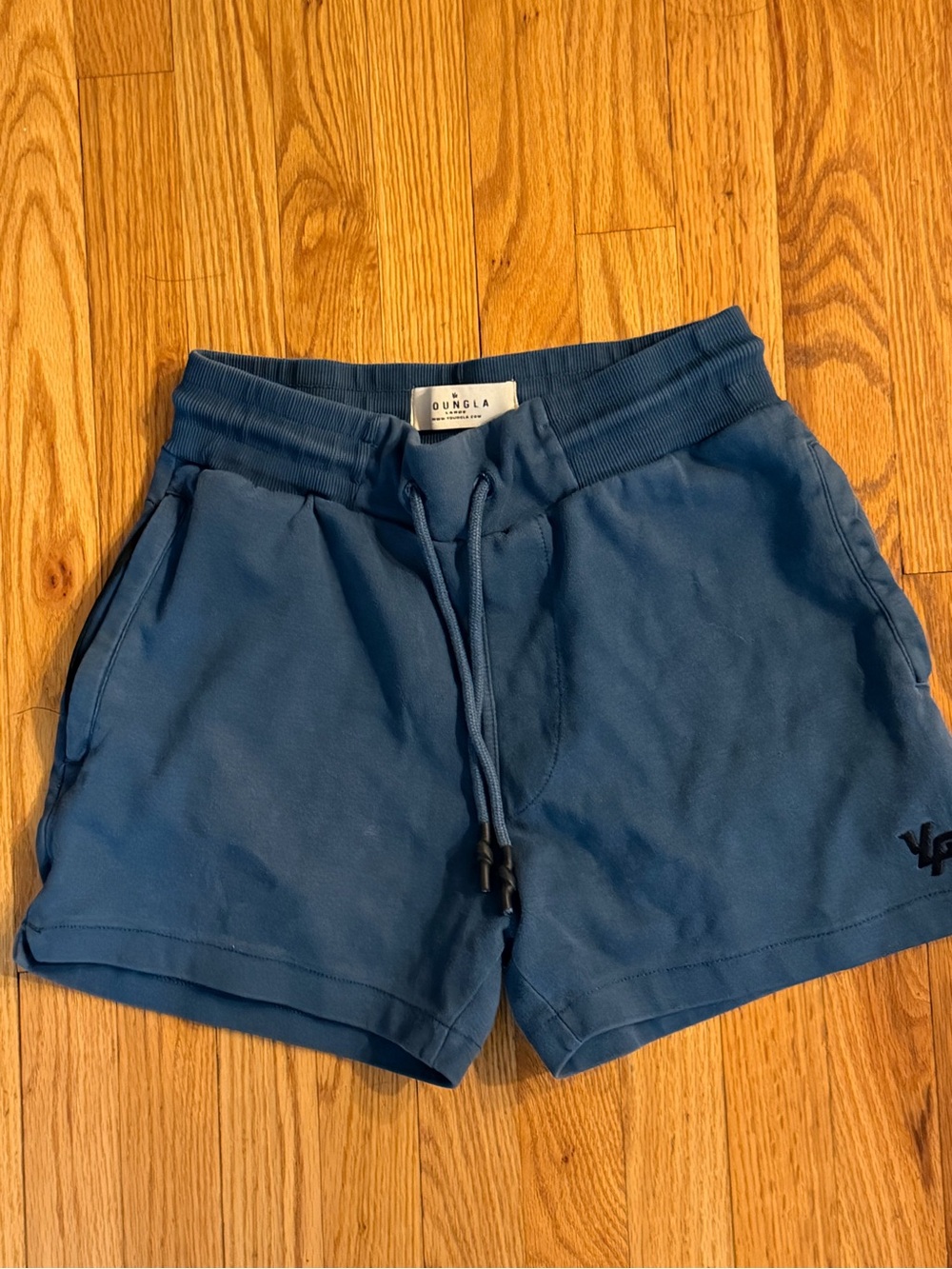 YoungLA Women's Navy Blue Drawstring Athletic Shorts